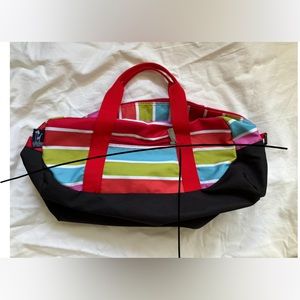 Wildkin brightly striped tote bag
